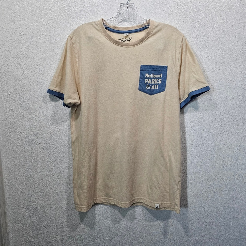 The Landmark Project Mens National Parks For All Ringer Pocket T-Shirt Large